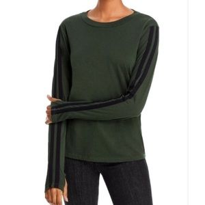 New N:PHILANTHROPY CAIA WOMENS STRIPED COTTON PULLOVER TOP XS $118